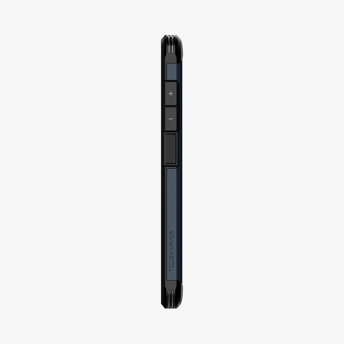 ACS02320 - Galaxy A52 Case Tough Armor in Metal Slate showing the side with side buttons