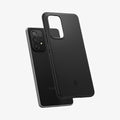 ACS04257 - Galaxy A53 5G Case Thin Fit in Black showing the tpu hard back cover hovering in front of a device