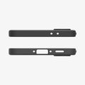 ACS09291 - Galaxy A56 5G Case Liquid Air in Matte Black showing the top and bottom