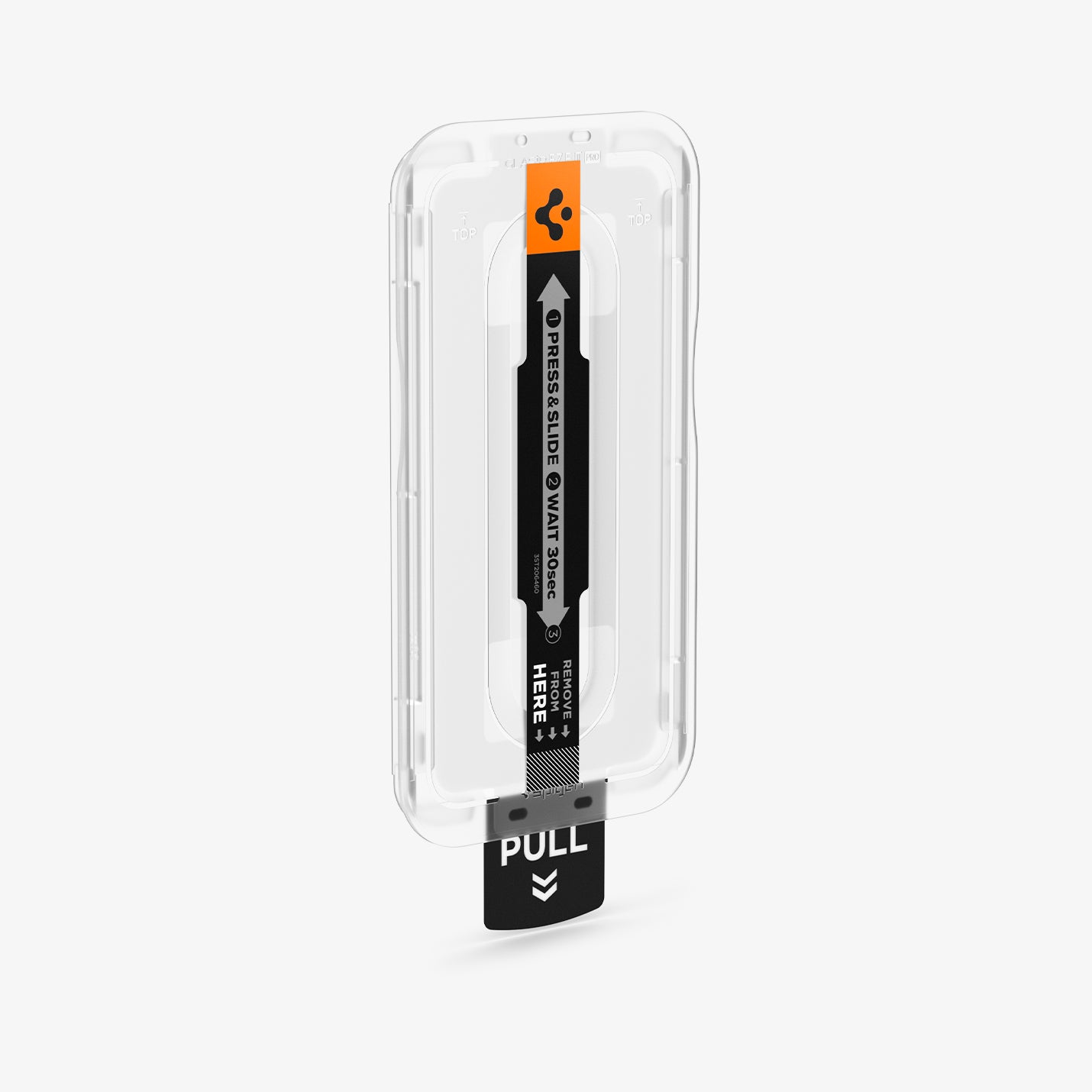 AGL11397 - Spigen GLAStR EZ Fit Pro Galaxy A57 5G screen protector front view showing press and slide installation tray