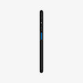 608CS25555 - Galaxy A7 (2018) Case Liquid Air in Matte Black showing the side with side buttons
