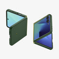 ACS11159 - Galaxy Z Flip 7 Nano Pop (MagFit) in Avo Green showing the back, front and sides of multiple devices
