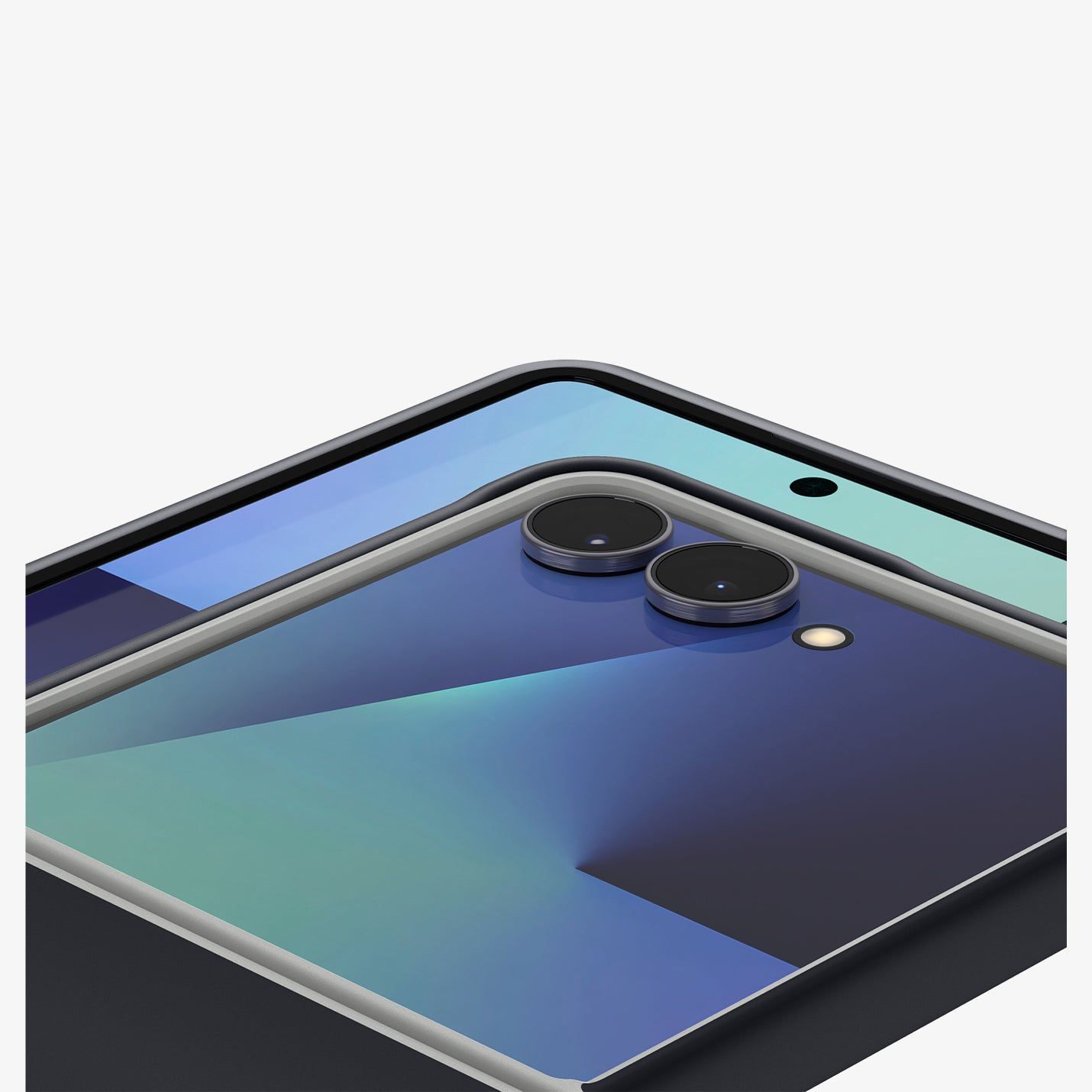 ACS11158 - Galaxy Z Flip 7 Nano Pop (MagFit) in Black Sesame showing the back zoomed in on the camera lens