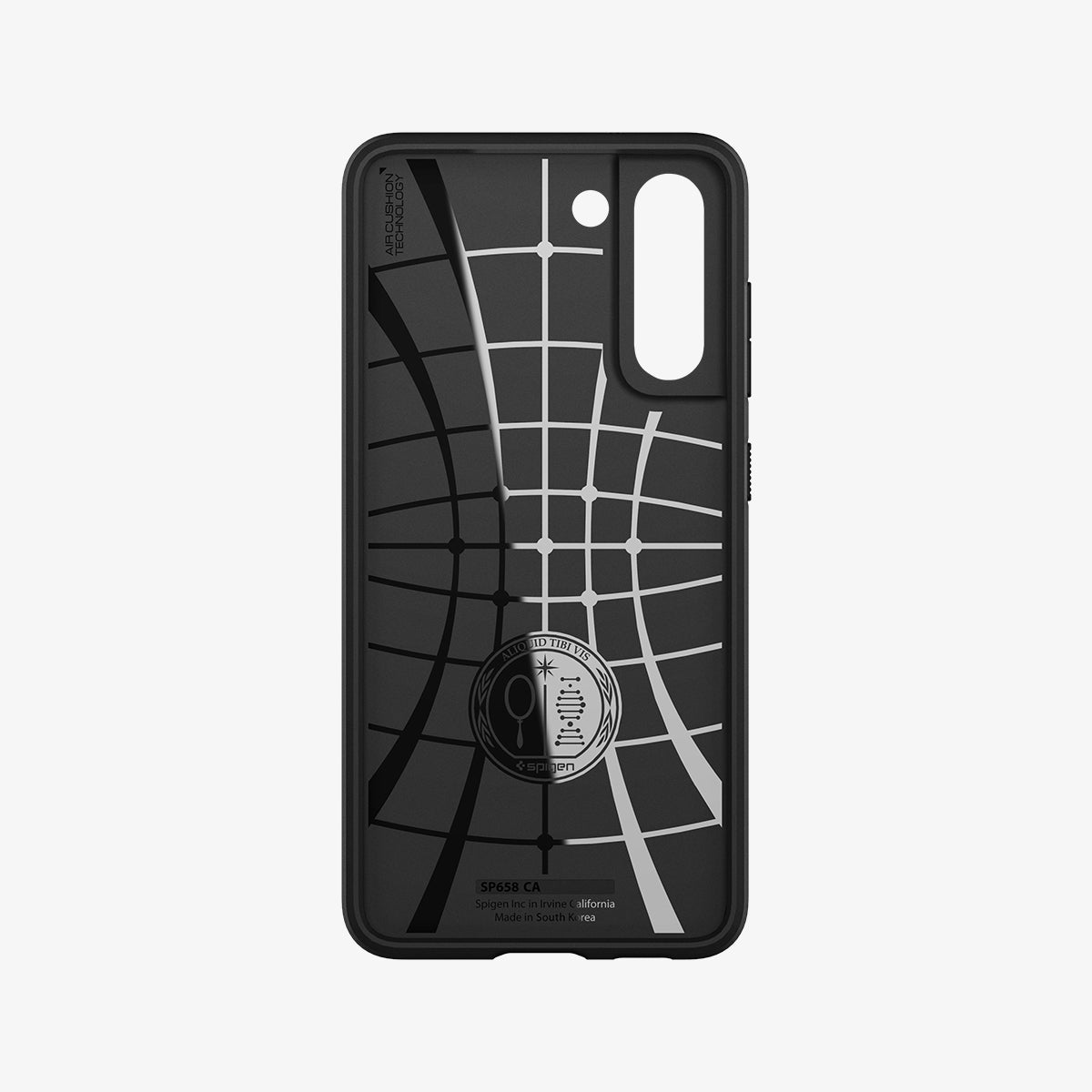 ACS03058 - Galaxy S21 FE Case Core Armor in Matte Black showing the inner case with spider web pattern