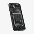 ACS06372 - Galaxy S23 FE Case Ultra Hybrid in zero one showing the back and partial side