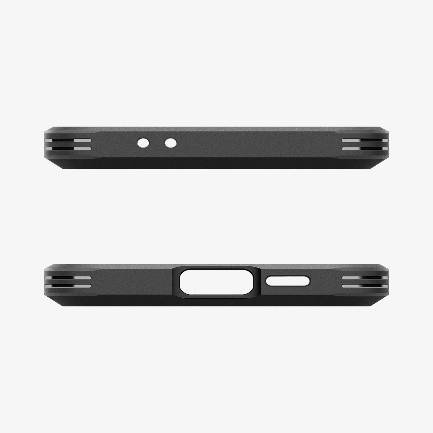 ACS08624 - Galaxy S24 FE Case Tough Armor (MagFit) in Abyss Green showing the top and bottom