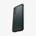 ACS08624 - Galaxy S24 FE Case Tough Armor (MagFit) in Abyss Green showing the back, partial side and bottom