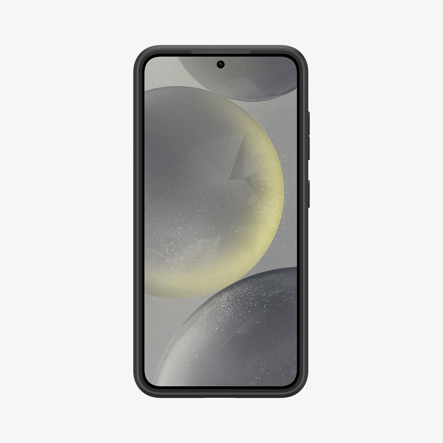 ACS07363 - Galaxy S24 Case Optik Armor in Black showing the front