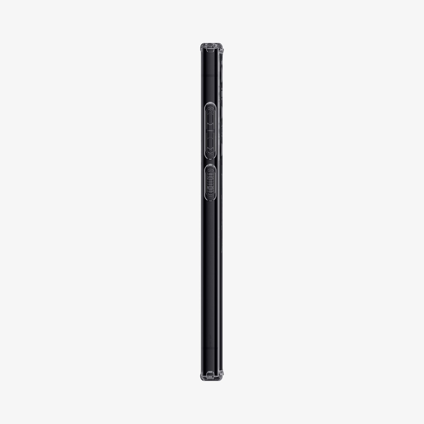 ACS07298 - Galaxy S24 Ultra Case Ultra Hybrid Metal Ring Zero One (MagFit) in Zero One showing the side with side buttons
