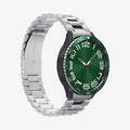 ACS07127 - Watch 6 Classic (47mm) Bezel Tune in Green showing the front and partial side
