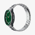 ACS07127 - Watch 6 Classic (47mm) Bezel Tune in Green showing the side, partial front and inside of band