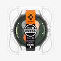 AGL08351 - Galaxy Watch 7 (40mm) GLAS.tR EZ Fit in Clear showing the front of the installation tray attached to the watch face