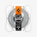 AGL08350 - Galaxy Watch 7 (44mm) GLAS.tR EZ Fit in Clear showing the front of the installation tray attached to the watch face