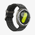 ACS10009 - Galaxy Watch 8 44mm Bezel Tune in sliver showing the front and partial side