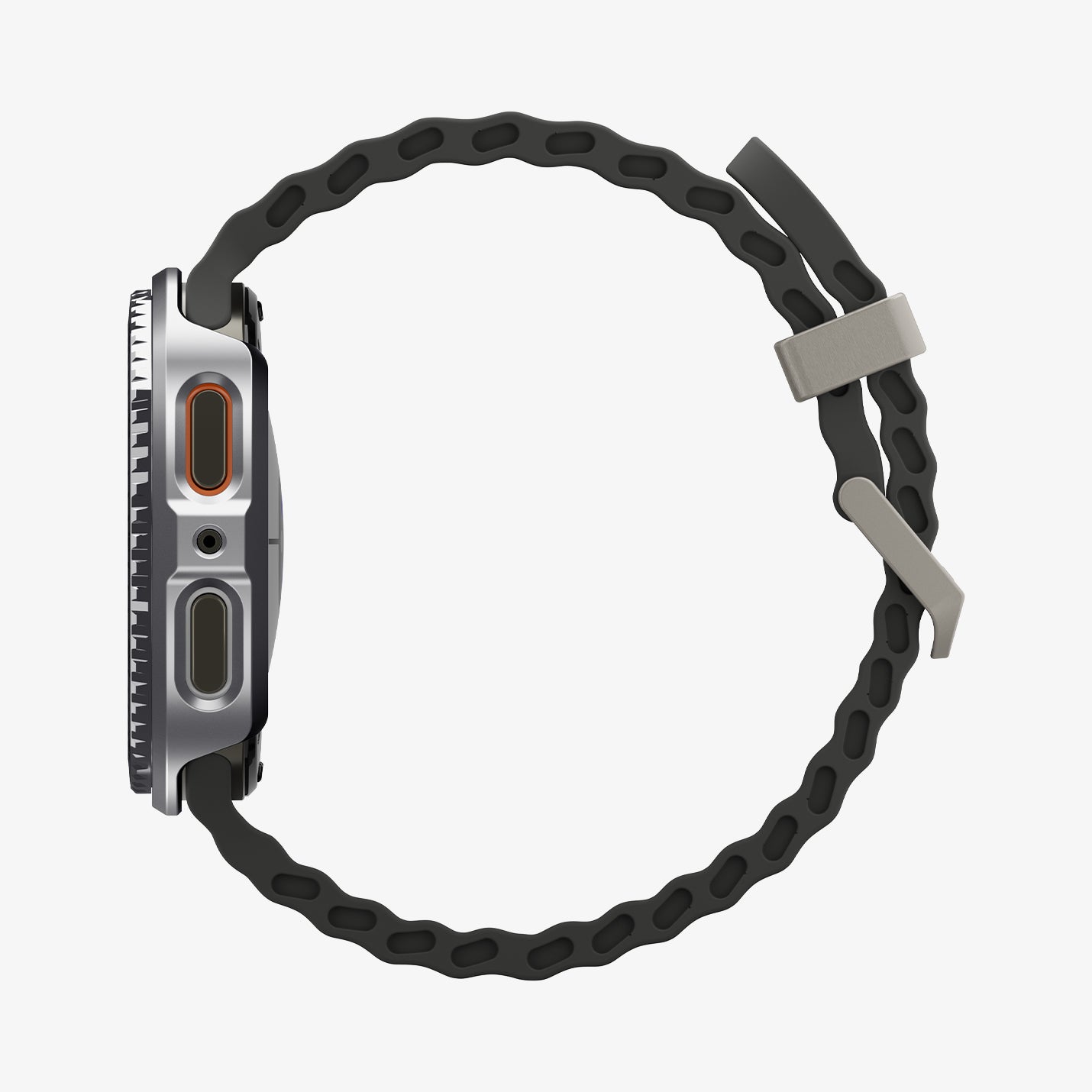 ACS10010 - Galaxy Watch 8 Bezel Tune Pro in black showing the side