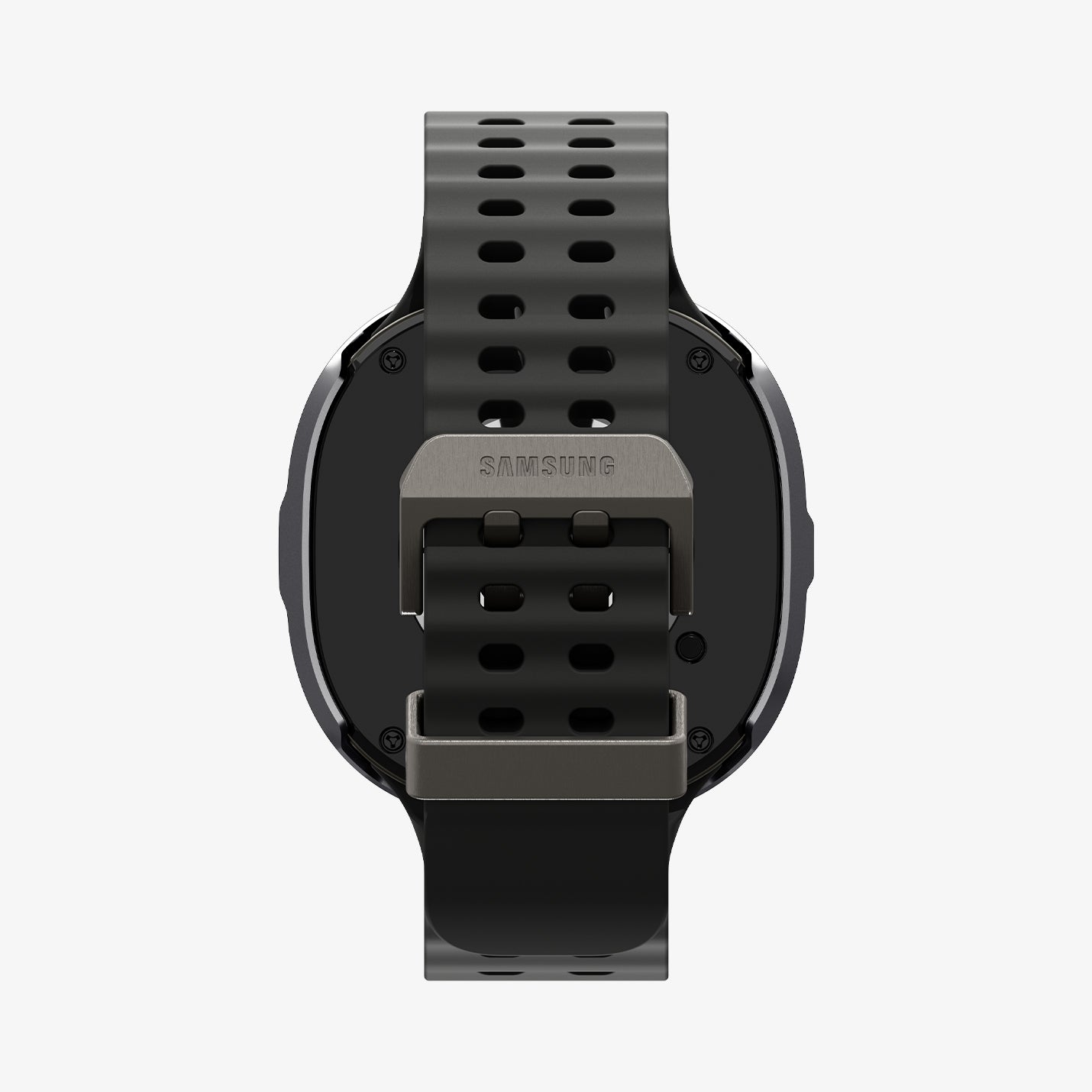ACS10011 - Galaxy Watch 8 Bezel Tune Pro in sliver showing the back