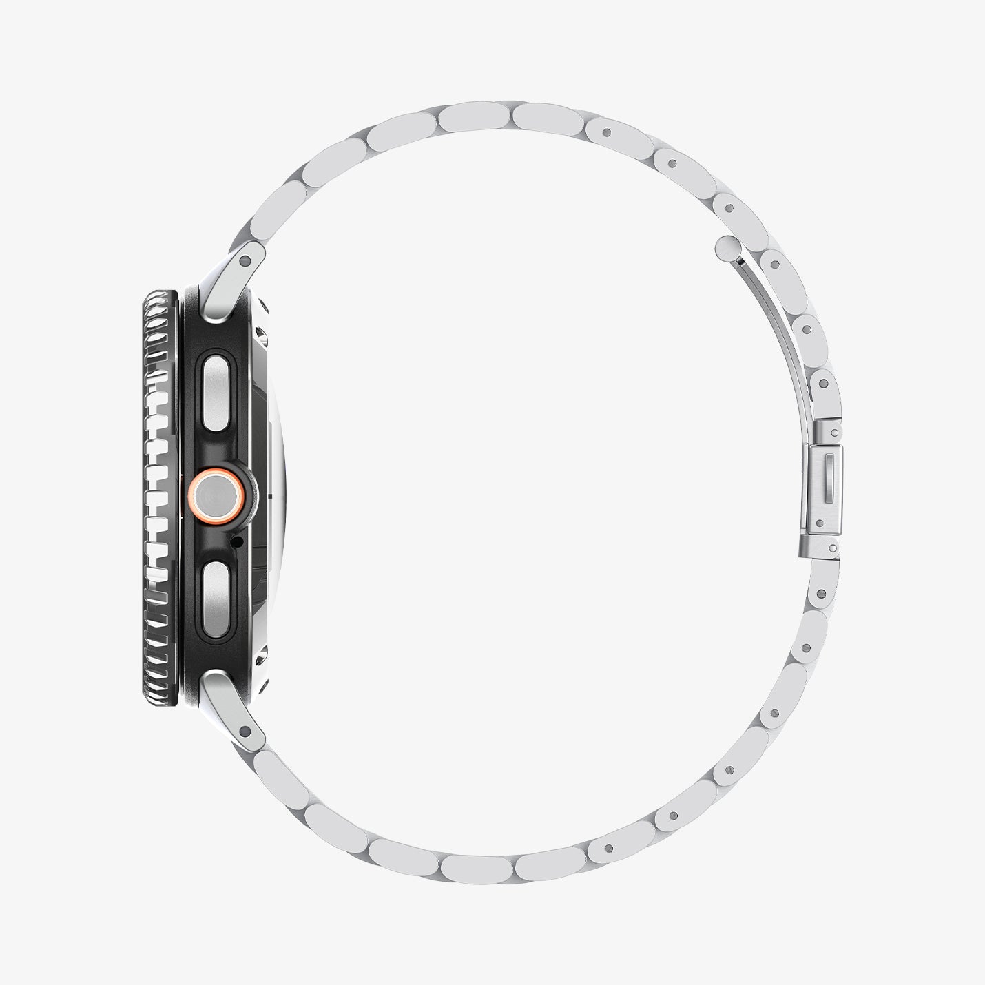 ACS10014 - Galaxy Watch 8 46mm Bezel Tune in black showing the side