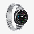 ACS10014 - Galaxy Watch 8 46mm Bezel Tune in black showing the front and partial side