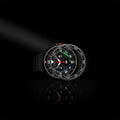 ACS10014 - Galaxy Watch 8 46mm Bezel Tune in black showing product with light.