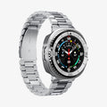ACS10017 - Galaxy Watch 8 Bezel Tune Pro in sliver showing the front and partial side