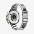 ACS10017 - Galaxy Watch 8 Bezel Tune Pro in sliver showing the back and bottom