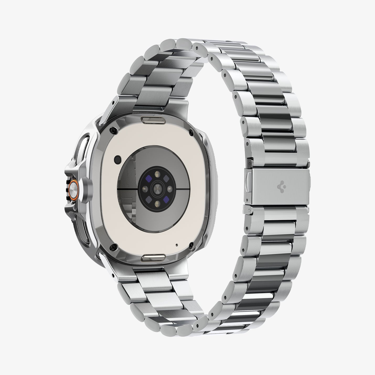 ACS10017 - Galaxy Watch 8 Bezel Tune Pro in sliver showing the back and bottom