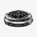 ACS10017 - Galaxy Watch 8 Bezel Tune Pro in sliver showing the front and side of watch face