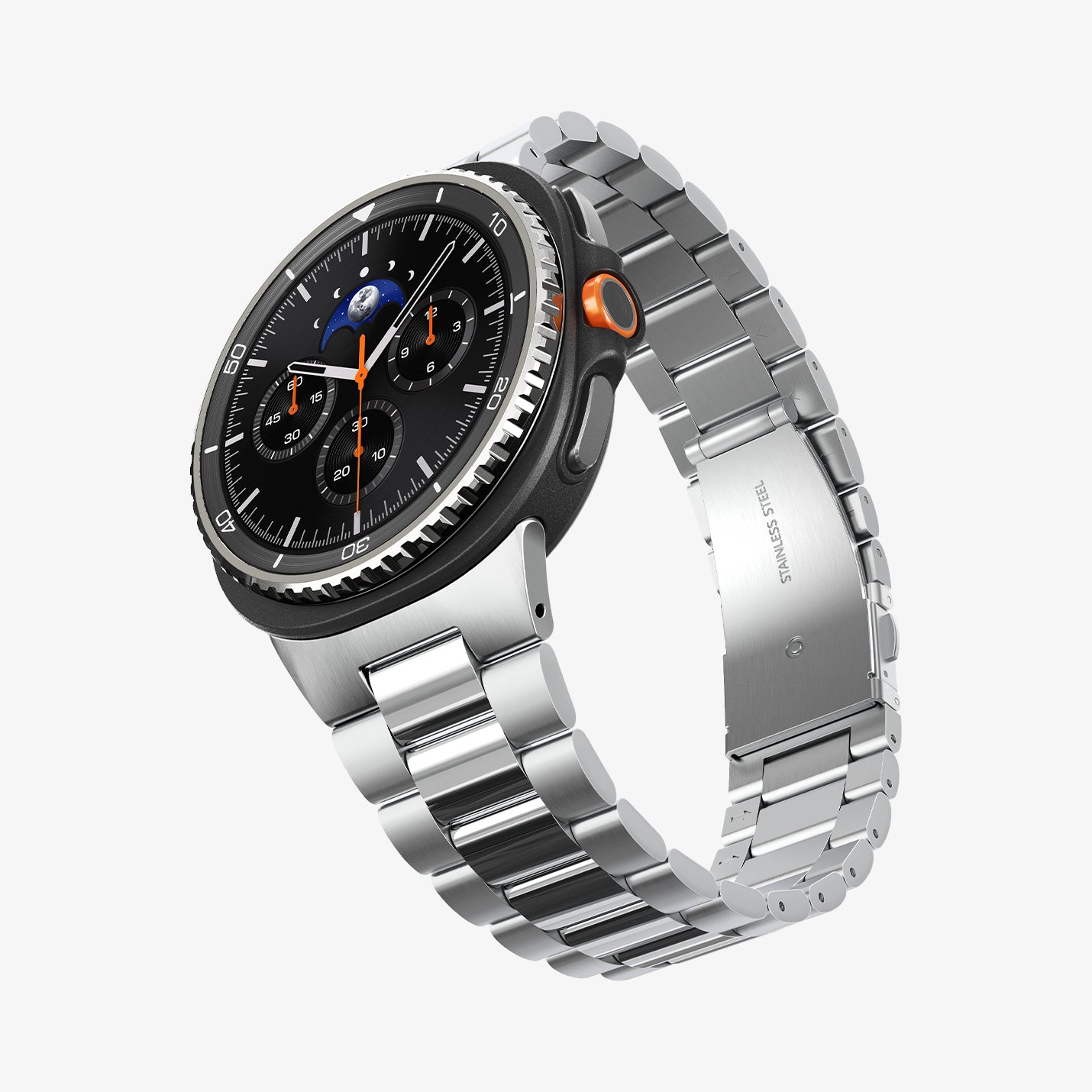 AMP10120 - Galaxy Watch 8 Series - Modern Fit 316L Band showing the side and inside