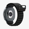 AMP11607 - Galaxy Watch 9 Series WBF1 showing angled back view of Galaxy Watch 9 watch with band and hook buckle detail