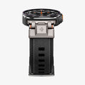 AMP11615 - Galaxy Watch Ultra Series - DuraPro Armor showing a close-up front view of the DuraPro Armor band's connector hinge and Spigen logo.