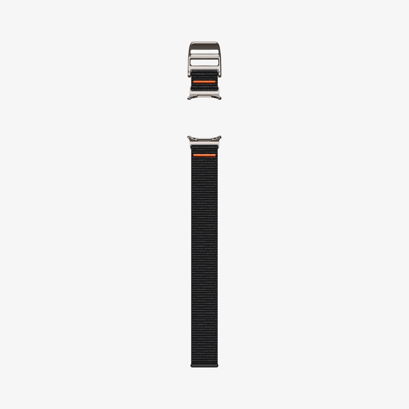 AMP08773 - Galaxy Watch Ultra DuraPro Flex in Black showing the band laid out flat