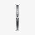 AMP08823 - Watch Ultra (47mm) Modern Fit 316L Band in Silver showing the sides of the watch strap laid out flat
