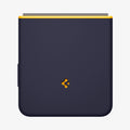 ACS09563 - Galaxy Z Flip 7 Case Nano Pop (MagFit) in blueberry navy showing the back with device folded