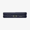 ACS09563 - Galaxy Z Flip 7 Case Nano Pop (MagFit) in blueberry navy showing the bottom