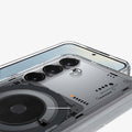 ACS09470 - Galaxy S25 Case Ultra Hybrid Metal Ring Neo One (MagFit) in Neo One showing the partial back and side of the camera
