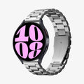 AMP03870 - Galaxy Watch 6 Band Modern Fit in silver showing the front and side