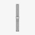 AMP03870 - Galaxy Watch 6 Band Modern Fit in silver showing the watch band laid out flat
