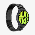 AMP06499 - Watch 6 (44mm) Modern Fit 316L Band in Black showing the front, partial side and inner side of the watch strap