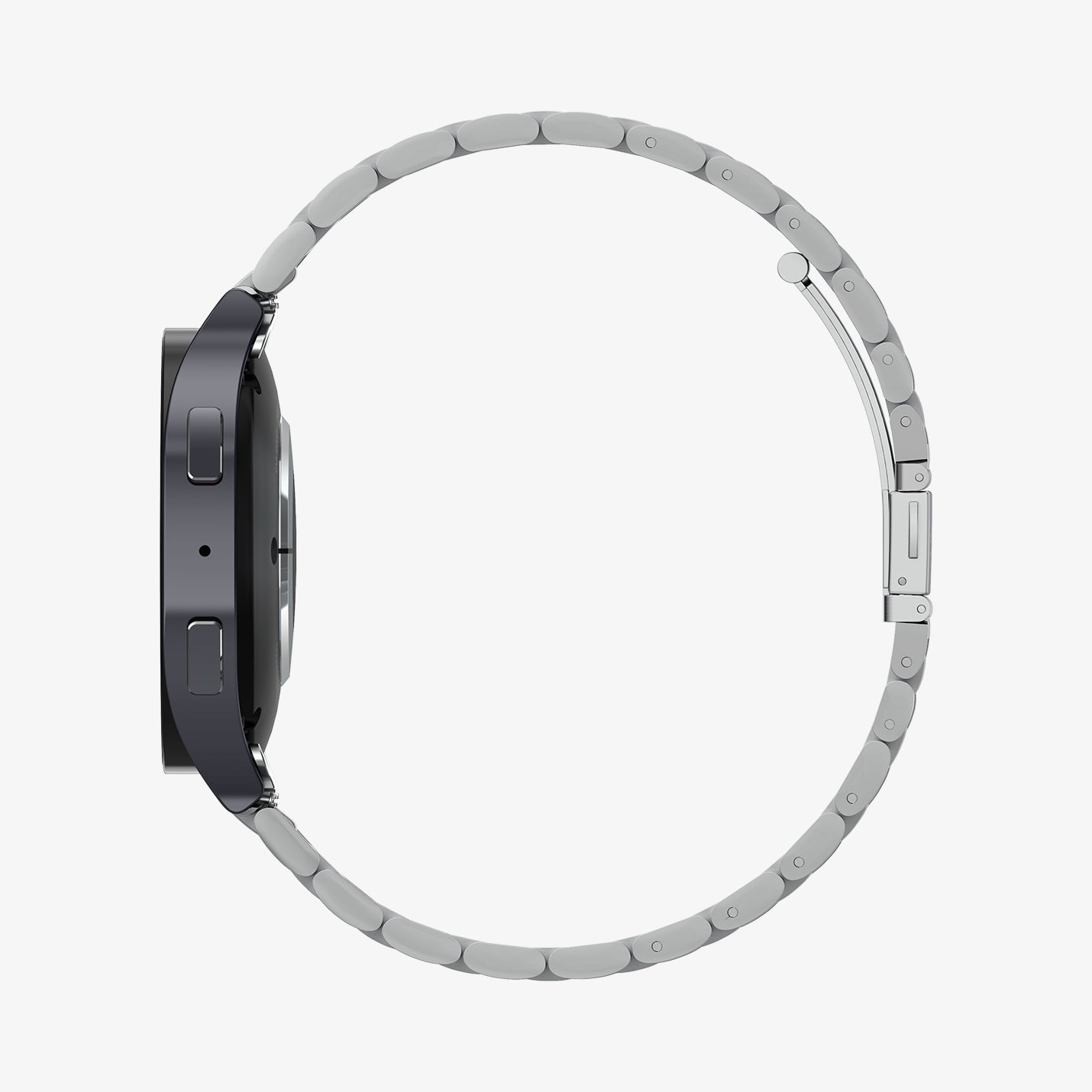 AMP06498 - Watch 6 (44mm) Modern Fit 316L Band in Silver showing the side