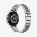 AMP06498 - Watch 6 (44mm) Modern Fit 316L Band in Silver showing the back, partial inner side of the strap and bottom