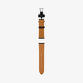 AMP06956 - Galaxy Watch Band Enzo (20mm) in black showing the inside of watch band laid out flat