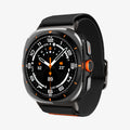 AMP08772 - Galaxy Watch Ultra (47mm) Case Lite Fit Band in Black showing the front and partial inner bottom