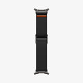 AMP08772 - Galaxy Watch Ultra (47mm) Lite Fit Band in Black showing the inner of the band laid out flat