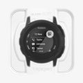 AGL05263 - Garmin Instinct 2s Screen Protector EZ Fit showing the front with ez fit tray installed onto watch face