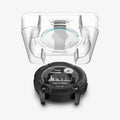 AGL09345 - Instinct 2X Solar Transparency showing the ez fit tray hovering above the watch face