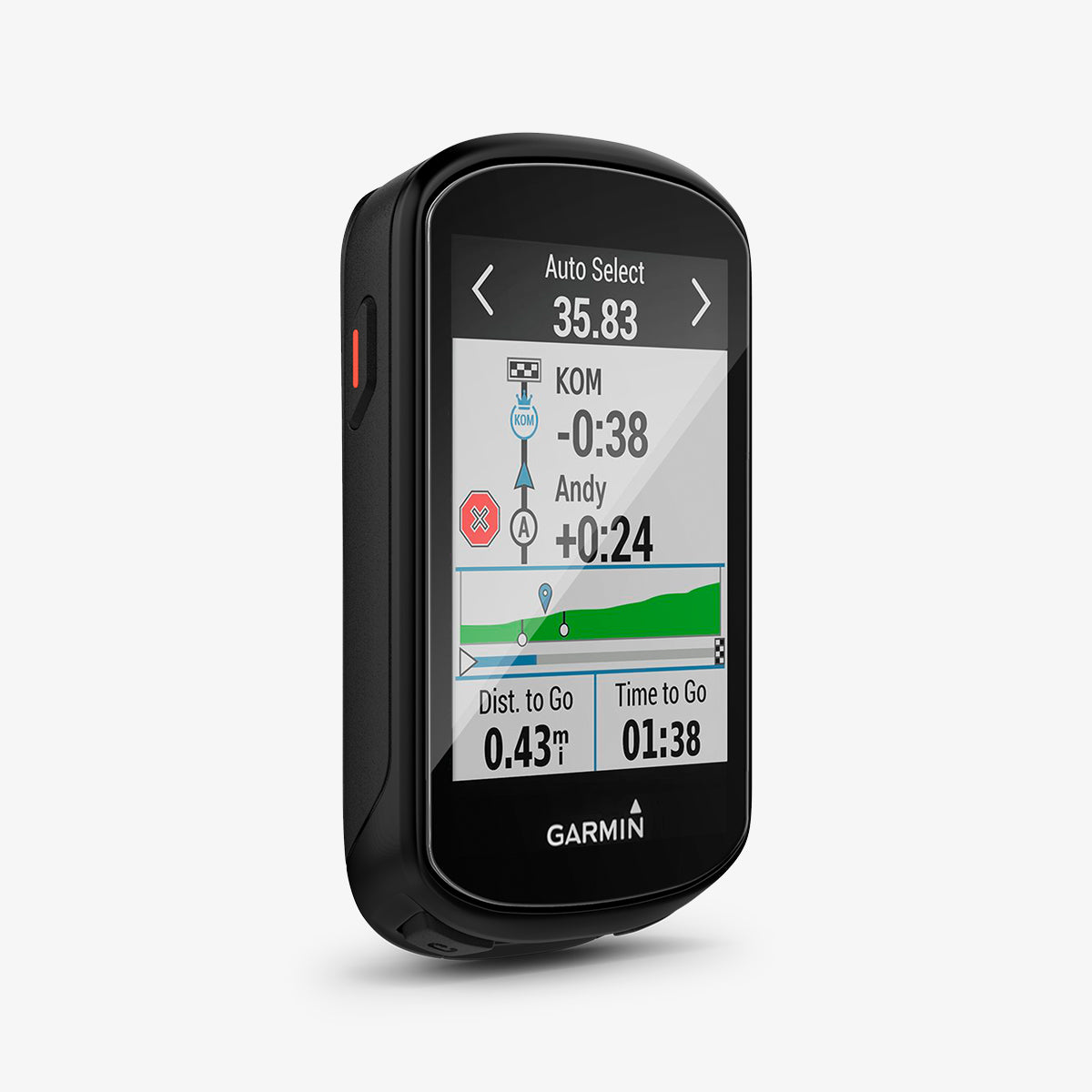AGL04691 - Garmin Edge 830 Screen Protector GLAS.tR SLIM showing the front and side