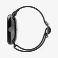 AMP06348 - Pixel Watch 5 (41mm) Lite Fit Black side profile emphasizing the lightweight design and low-profile fit on the wrist.