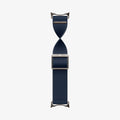 AMP07607 - Pixel Watch Lite Fit in Navy showing the full body of the band twisted showing partial inner and outer