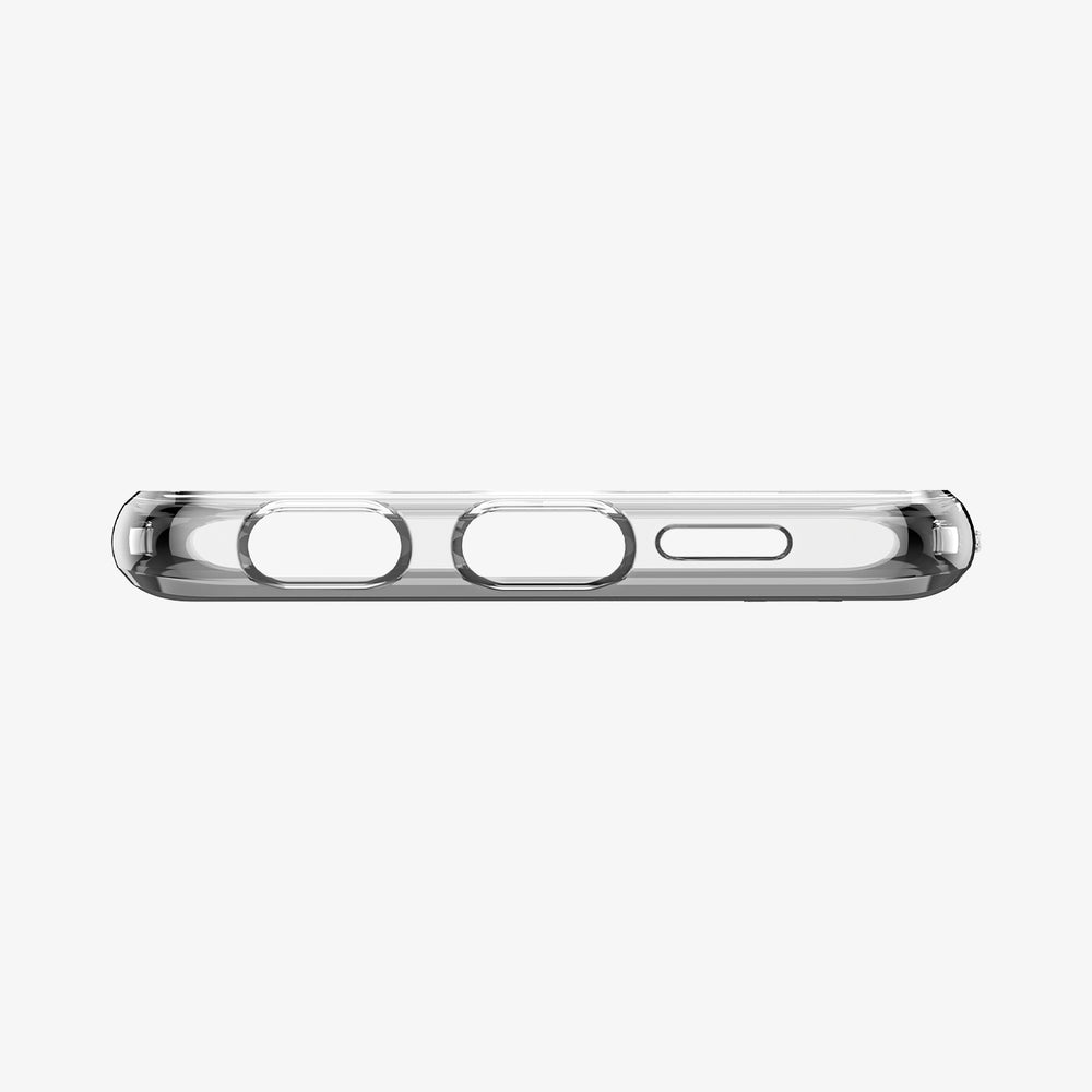 L38CS25736 - Huawei P30 Case Liquid Crystal in crystal clear showing the bottom