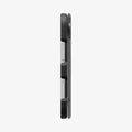 ACS11689 - iPhone Duo Ultra Hybrid Pro (Mag Fit) in Frost Black showing the slim side profile with precise button cutouts and hinge protection
